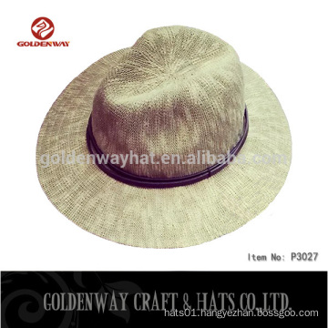 cheap straw sun fedora hats for lady/man